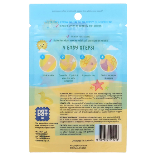 NATPAT, Sunny Patch, 24 УФ-патча