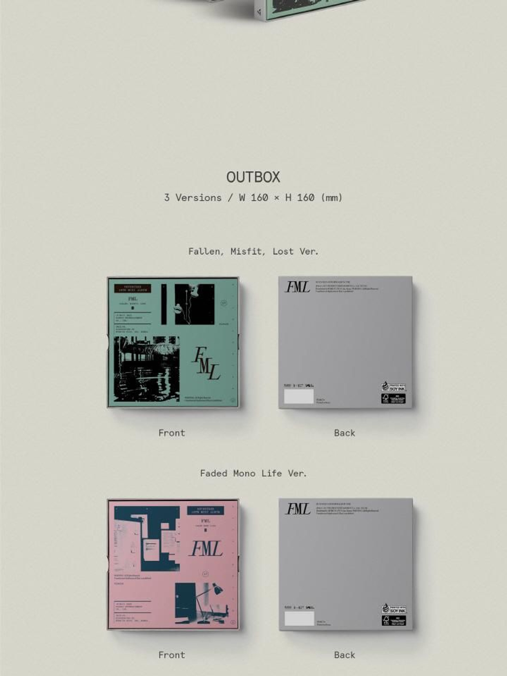 Альбом SEVENTEEN - FML 10th Mini Album 3 Version SET