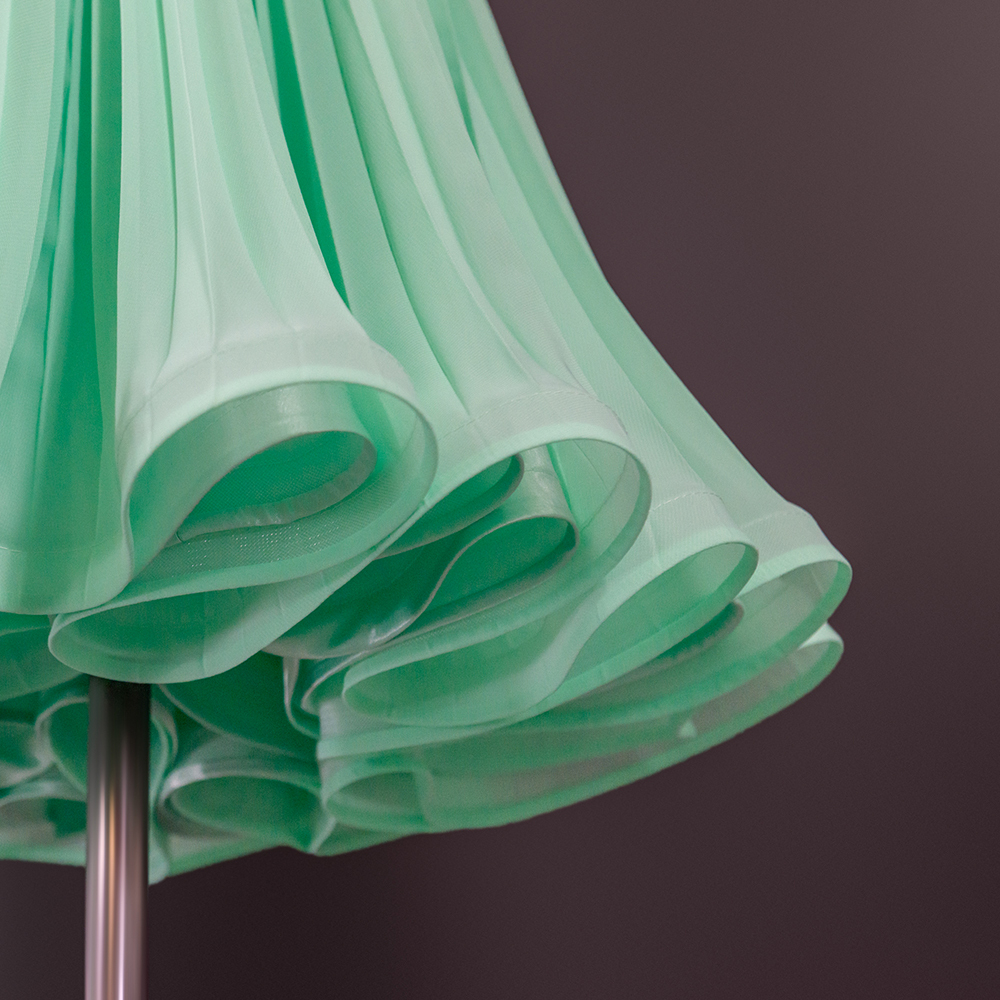 Lilia 14-01-01-Сb | Рейтинговое платье гофре для спортивных бальных танцев | Vasileva Dance