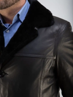 Дубленка мужская натуральная на меху куртка зимняя Турция