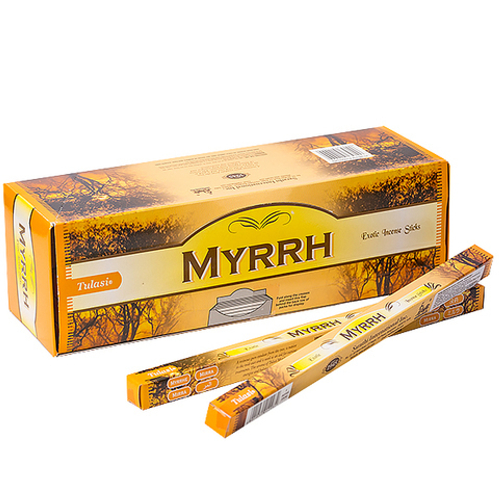Tulasi Myrrh четырехгранник Благовоние Мирра
