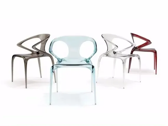 Стул Ava белый глянцевый