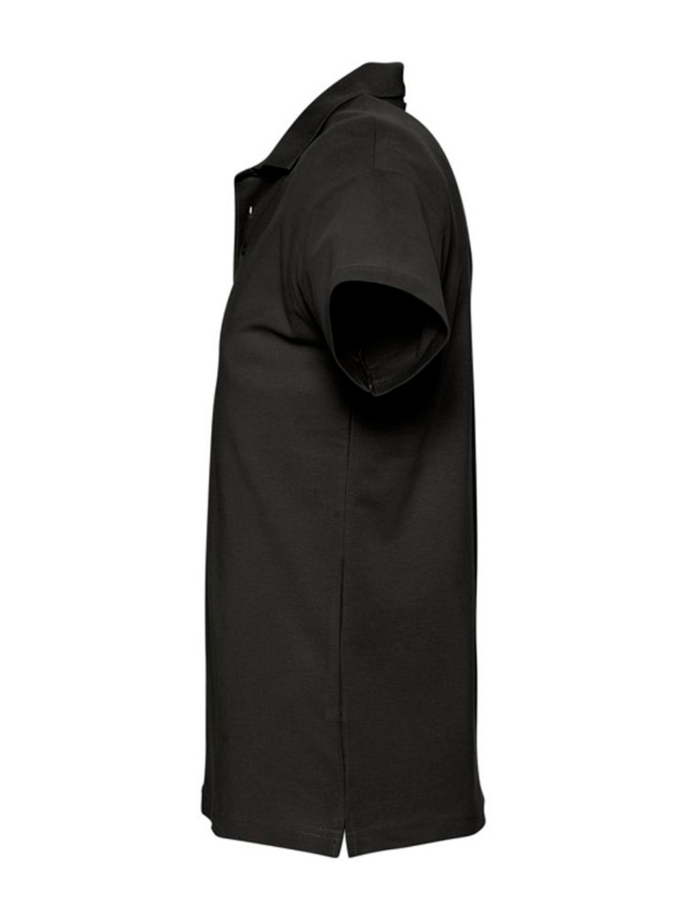 Рубашка поло медицинская мужская Доктор стиль SPRING 210 на руговицах, черная, размер 5XL