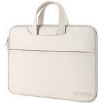 Warrior PU Laptop Bag Large Unisex Beige/Gray