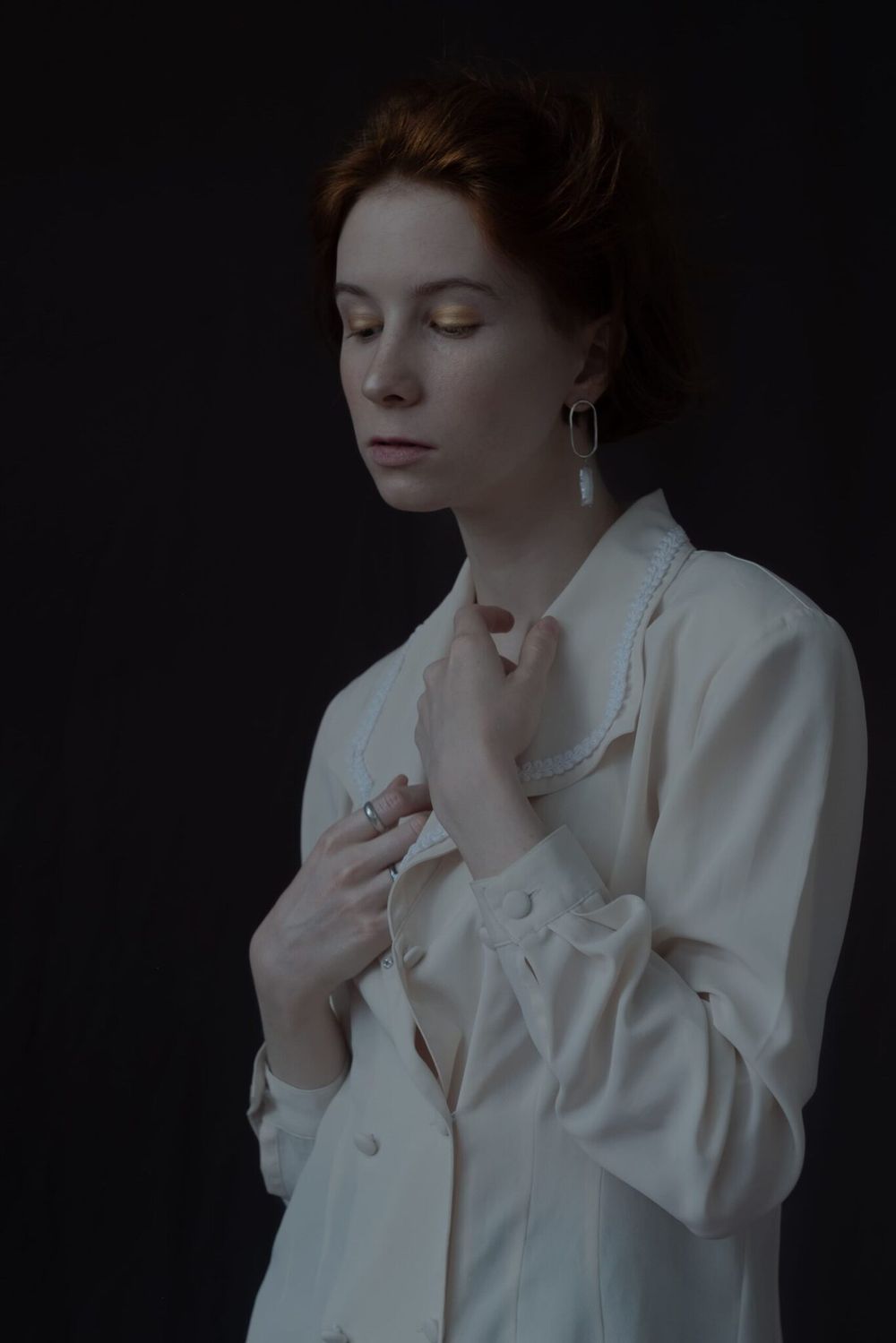 Серьги Oval с жемчугом