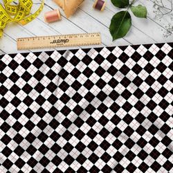 Ткань таффета шахматная доска