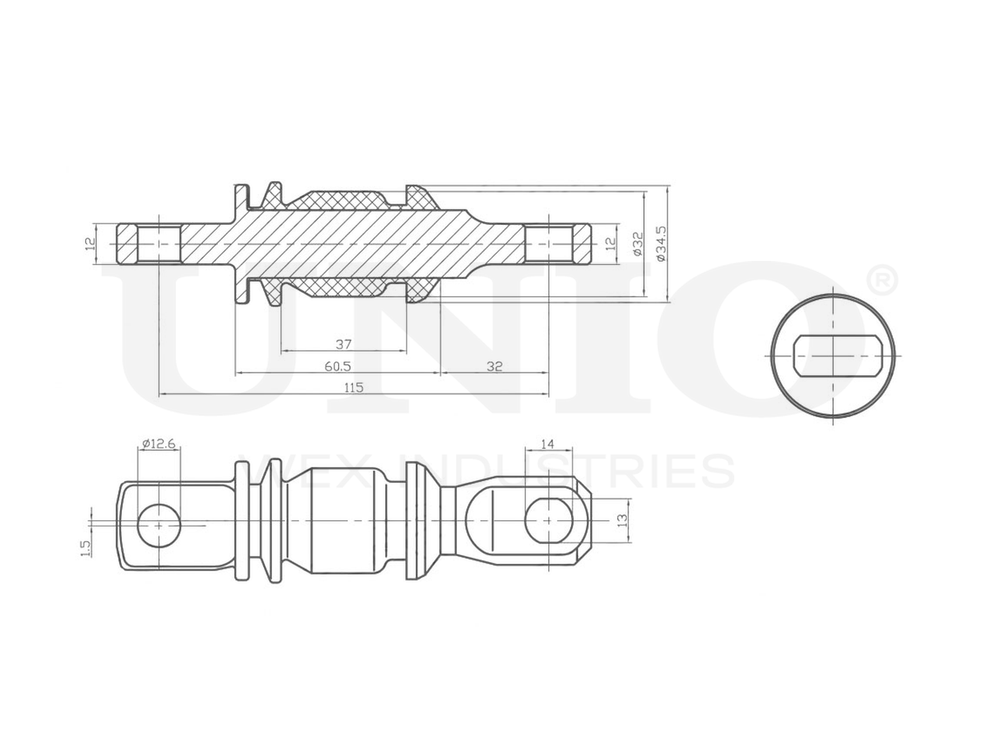 Сайлентблок передний переднего нижнего рычага UNIO RMP-20137