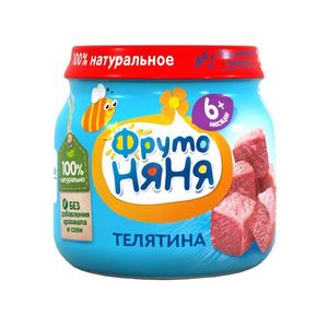 ПЮРЕ ФРУТОНЯНЯ ТЕЛЯТИНА 80ГР