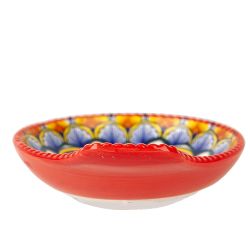 Оливница с ручкой " " (красный) 12х10х3см (min12) (транспортная упаковка)