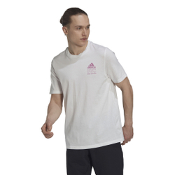 Мужское теннисное поло adidas HC Graphic T-Shirt Men - White