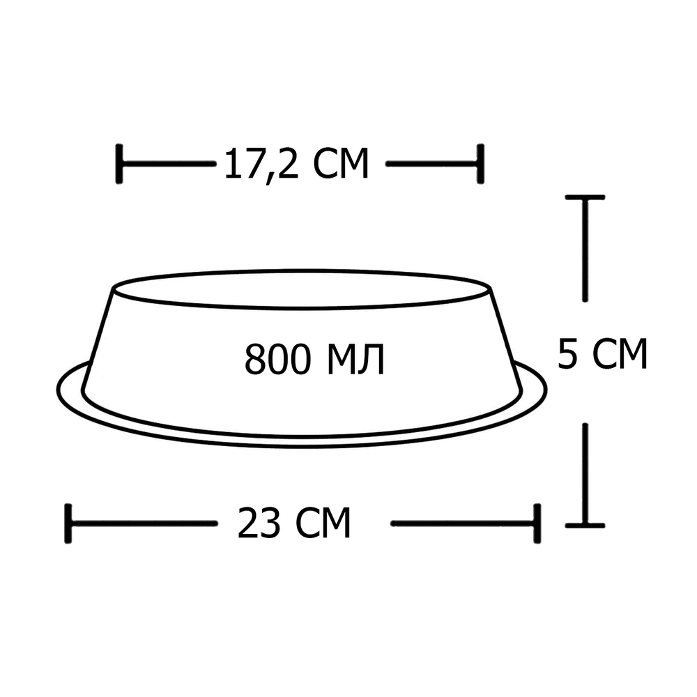 Миска "efox" для питомцев из нержавеющей стали, форма конус