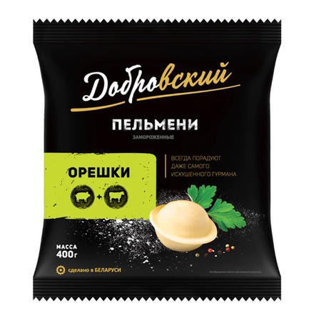 Пельмени "Добровский" орешки 400г. Провит