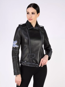 Кожаная куртка демисезонная косуха