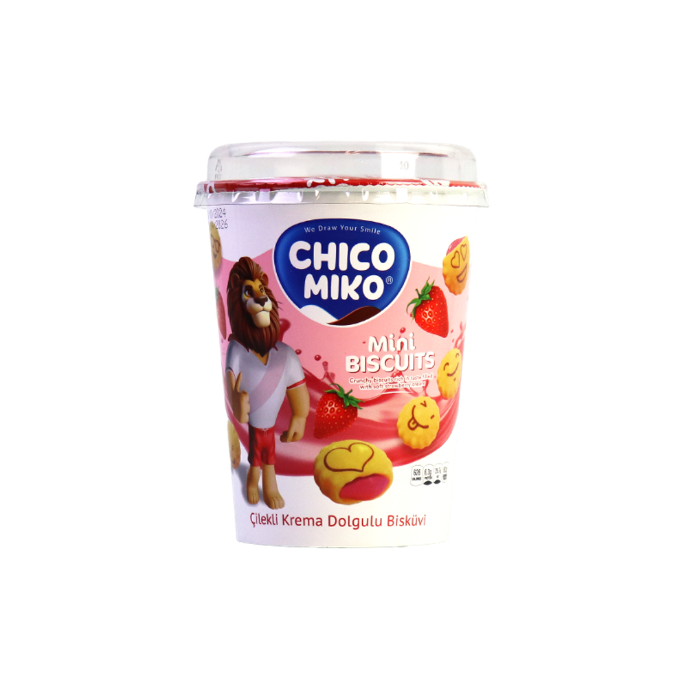 Chico Miko mini biscuits в стаканчике с шоколадом 125г