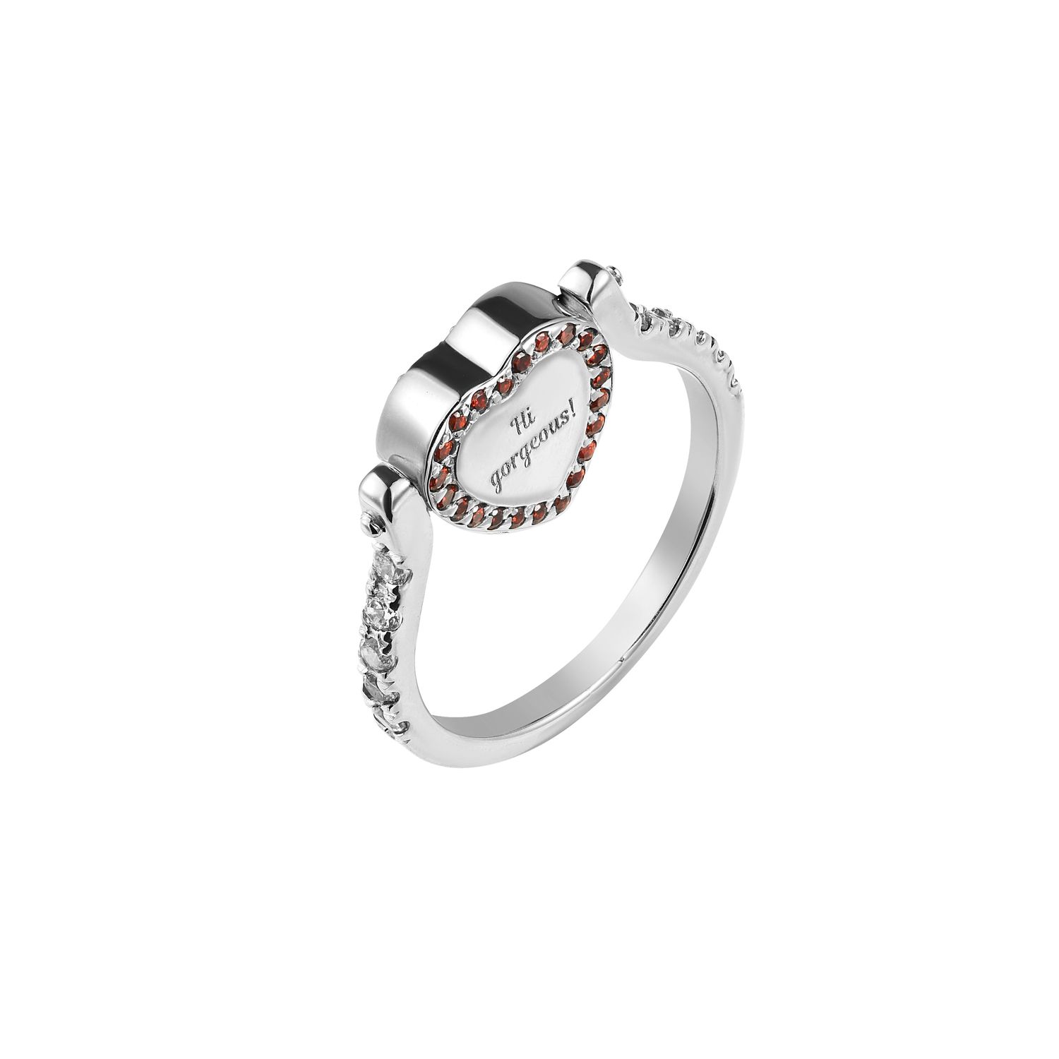 Кольцо Twinkly Eddy Heart Ring - Crystal