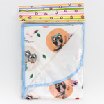 5164376 Клеенка 70*100 см., на резинке, арт. 0065, с окантовкой, рисунок "Совы", цвет МИКС