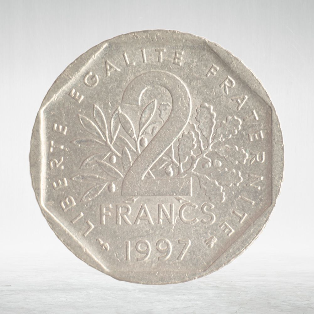 France, 2 Francs 1997, VF