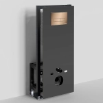Система инсталляции для унитаза WasserKraft Glan 66TLT.010.ME.BL.RG03 с кнопкой розовое золото