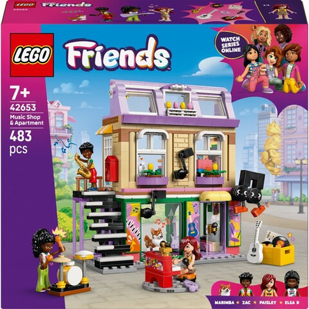 Конструктор LEGO Friends 1727 42653 Музыкальный магазин и квартира