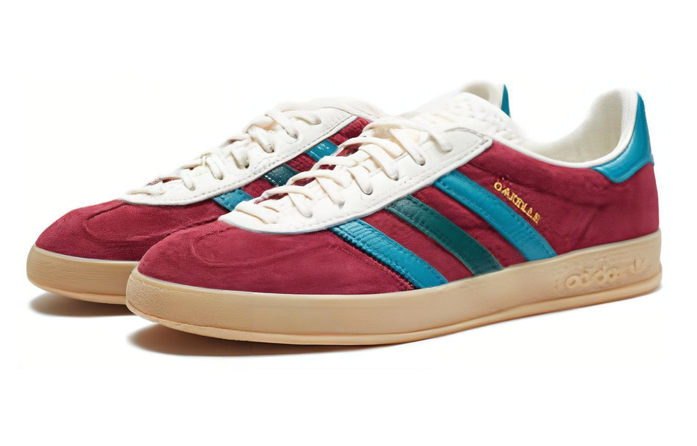 Adidas originals Gazelle wear-resistant breathable low-top sneakers for men and women the same style red and white