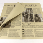 Пленка В листах 20 шт 57 х 57 см "Газета ROSES" (Бежевый)