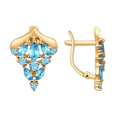 Серьги Au 585 (724398)