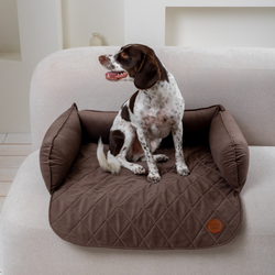 Диванный лежак из микровелюра, мокко 70х50 Rachel WOW