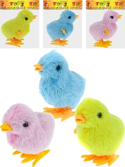 Игрушка заводная "Цыплёнок" 8*6см, цвет ассорти. инд. упаковка