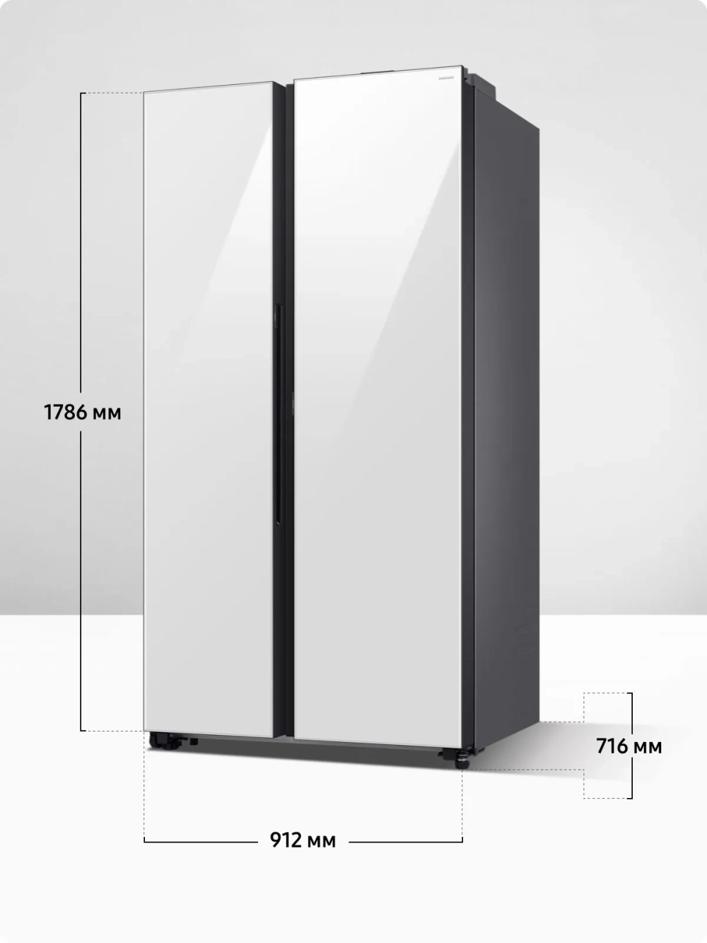 Двухкамерный холодильник Samsung RS80F65M1WWR