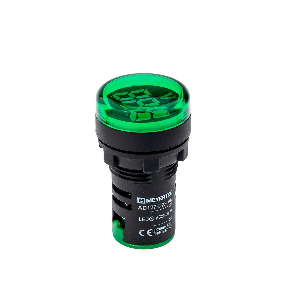 Индикатор напряжения, 20-500V AC, зеленый, MT22-VM3 арт.:78723