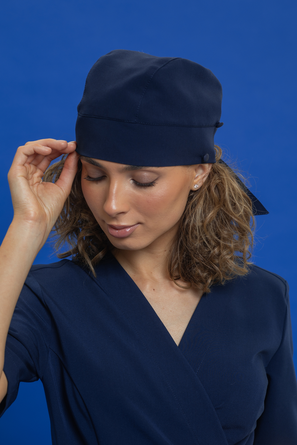 Шапочка с фиксаторами женская