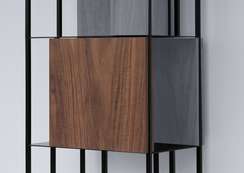 Панель для стеллажа Stripe 38*35 см (орех)