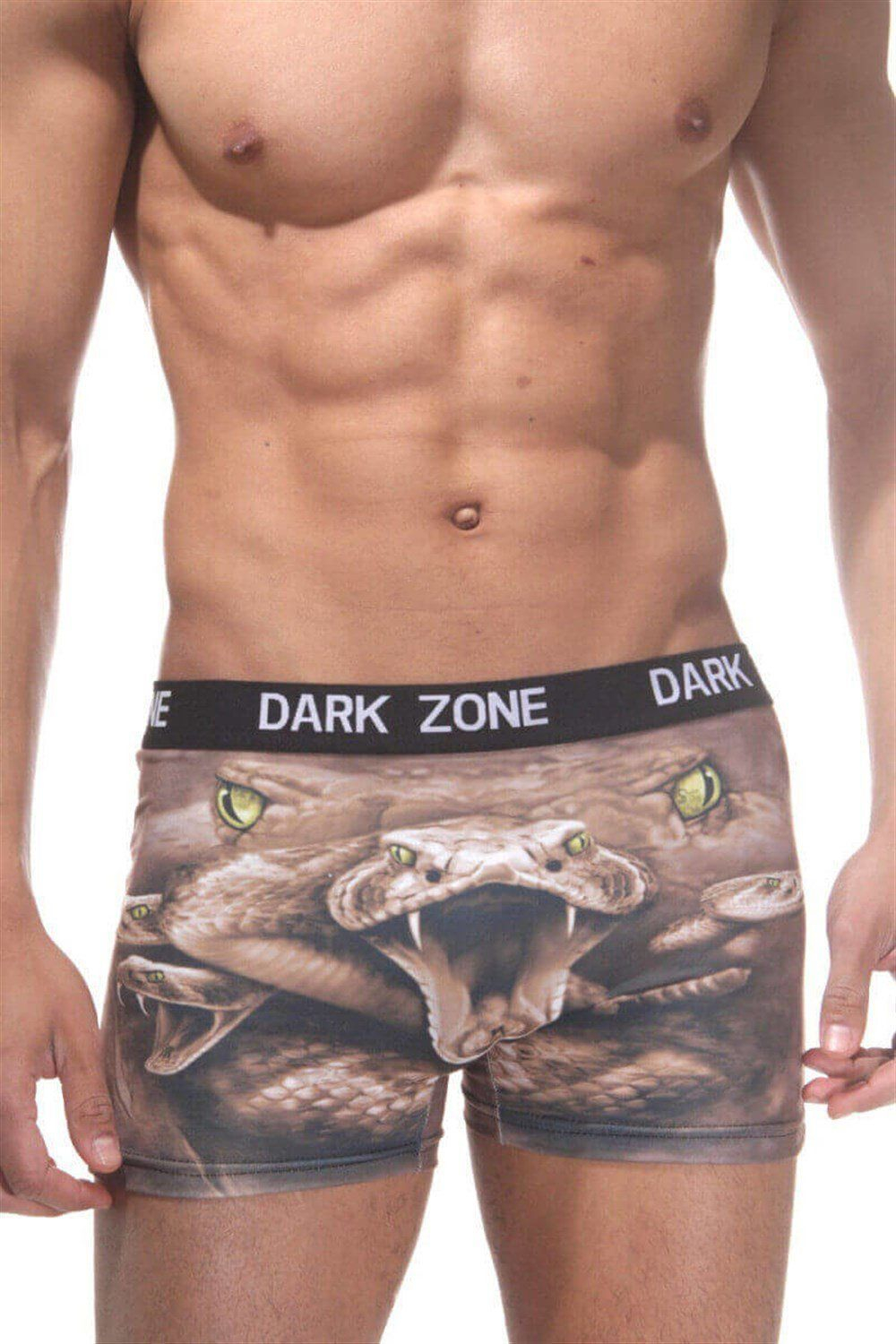 Мужские трусы-боксеры с 3D-принтом в виде змей (Размер: XL) (Цвет: разноцветный)