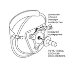 Страпон с двумя насадками UNI strap 7" Harness best of al 532303ru