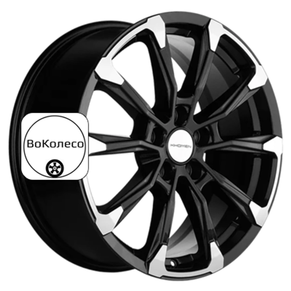 7,5x18/5x114,3 ET50 D67,1 KHW1808 (K5/Santafe) Black-FP Khomen Wheels