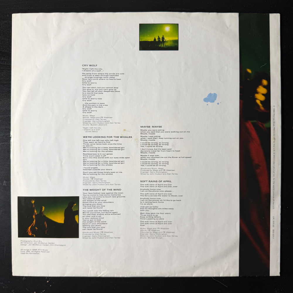 a-ha - Scoundrel Days (Германия 1986г.)