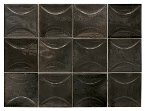 Керамическая плитка для стен EQUIPE HANOI Arco Black Ash 10х10/ЭКИПЕ ХАНОЙ Арко Блэк Аш 10х10