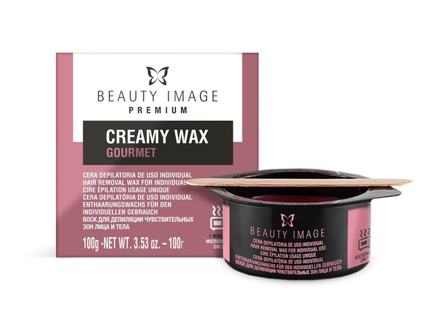 Воск горячий в мини-блоке, Шампанское с земляникой, (д/разогрева в микроволн. печи)