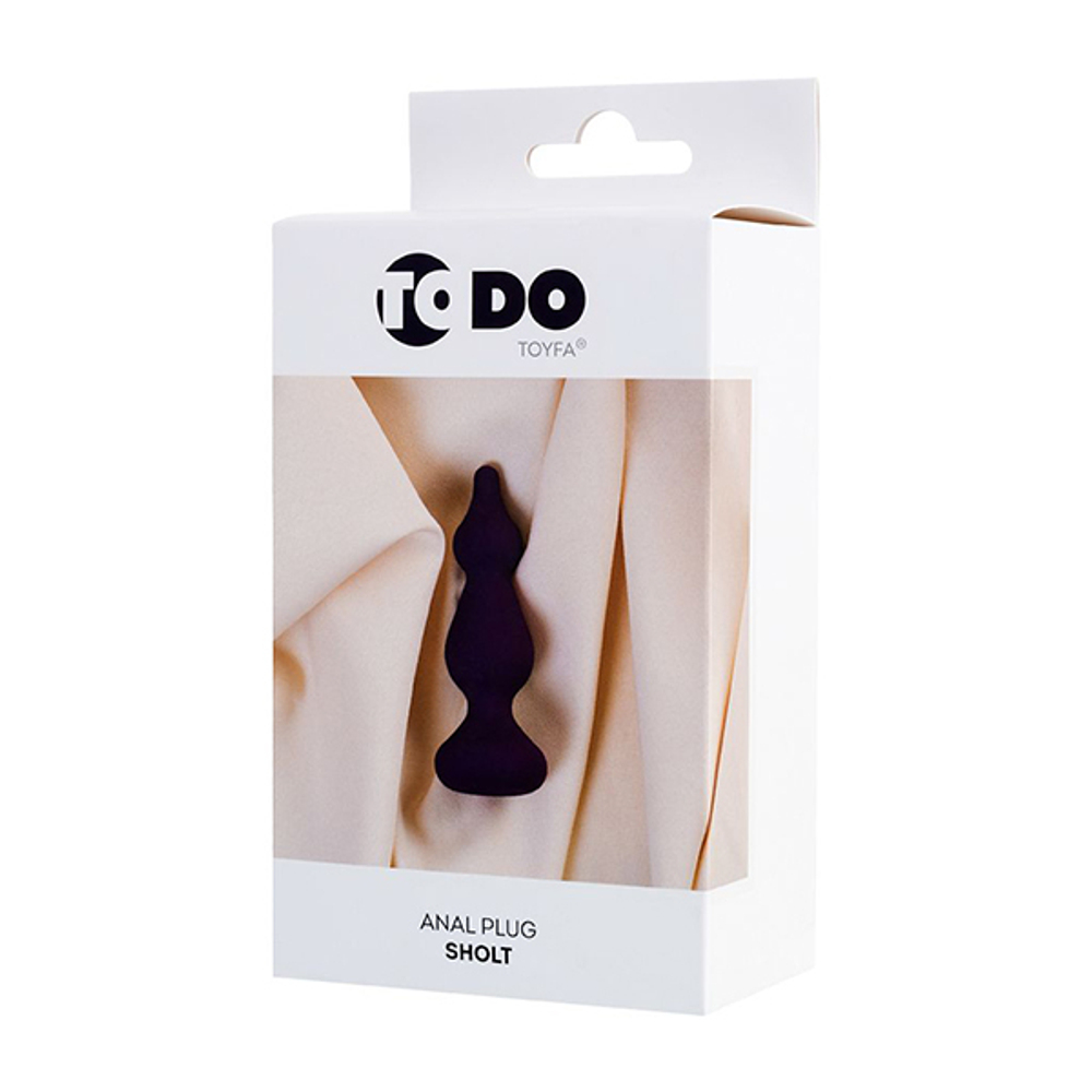 Фиолетовая анальная втулка 10см ToyFa ToDo Sholt 357031