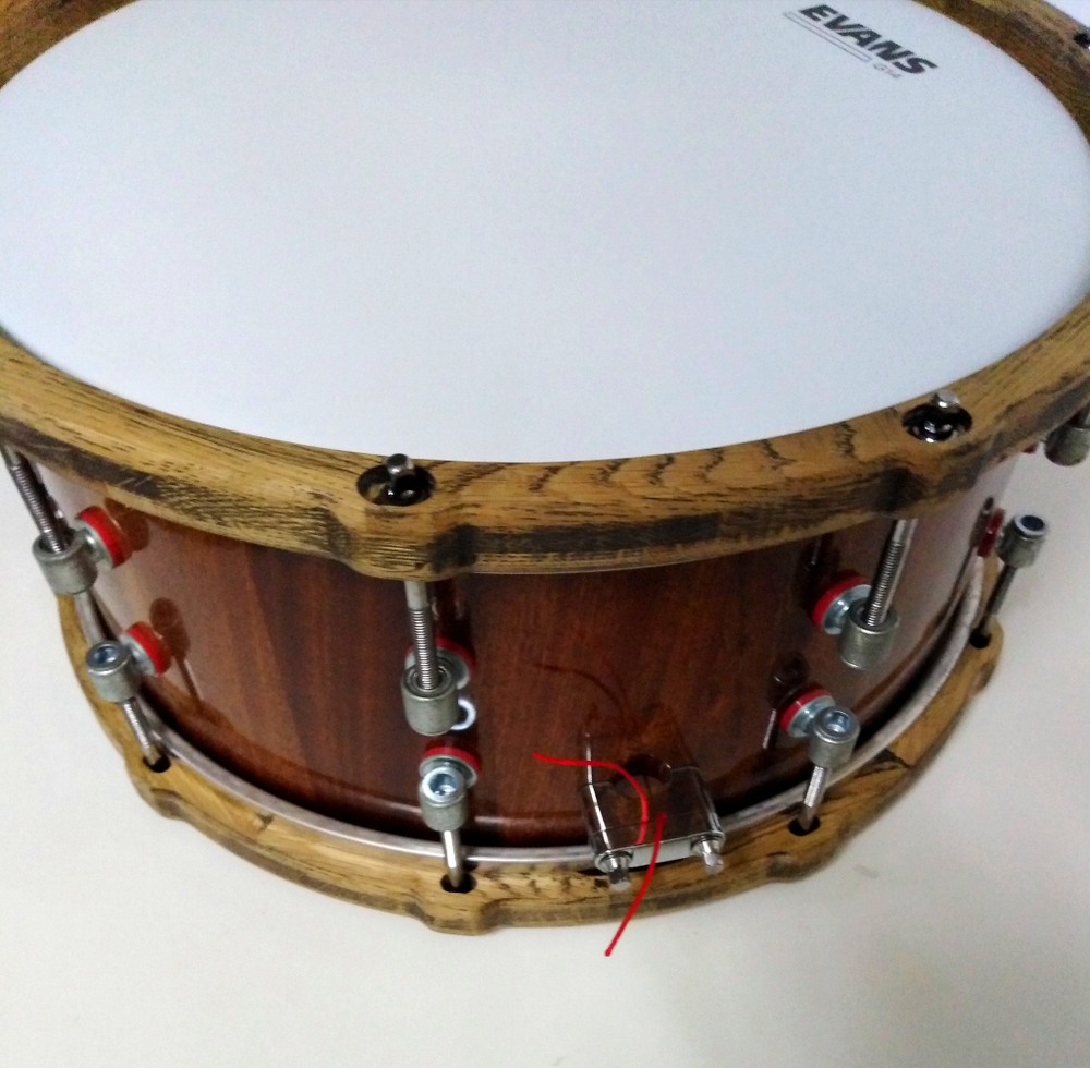 MBsp-d 1465-10 Малый барабан, сапеле 14х6,5", цвет натуральный, Мастерская Бехтеревых