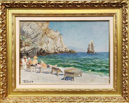 Картина Я. Басова "Скала Парус" картон/масло 48.5х34.5