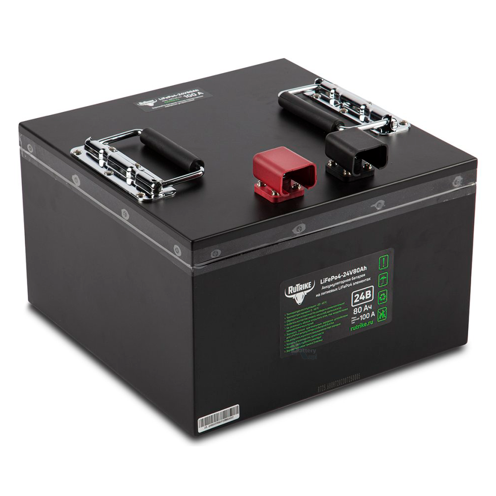 Литий-железо-фосфатный Аккумулятор RuTrike (LiFePo4) 24V80A/H(100A)