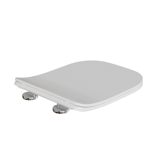 Сиденье для унитаза  WAVE CITY полипропилен, микролифт БЕЛЫЙ глянец