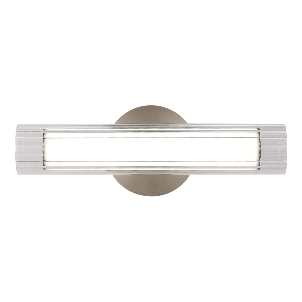 Светильник настенный, Никель/Белый-прозрачный, ENFYS, LED 7W, 3000K/4000K/6000K