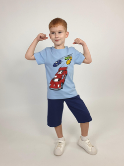 01-151-4 Комплект для мальчика (джемпер+шорты)