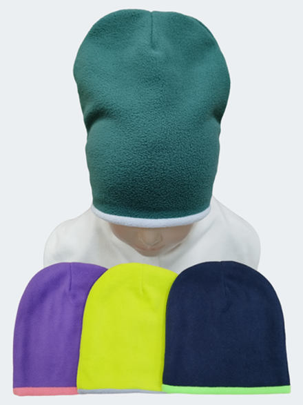 4015 Шапка детская флис в ассортименте (54-56)