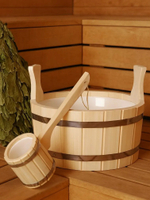 Ведро-запарник 10л.,ковш 0.3л.,с пластиковой вставкой