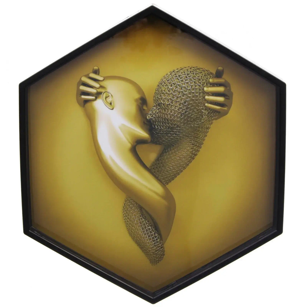 Часы настенные + пано 2шт «HOME STYLE» Любовь, черный корпус