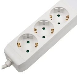 Удлинитель бытовой с заземлением и выключением Jazzway ETD-03U-150-wh