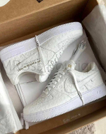 Белые кроссовки Louis Vuitton Nike Air Force 1